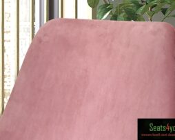 Stoel Mirano in fluweel roze