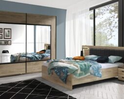 Slaapkamer vera met rustiek hout